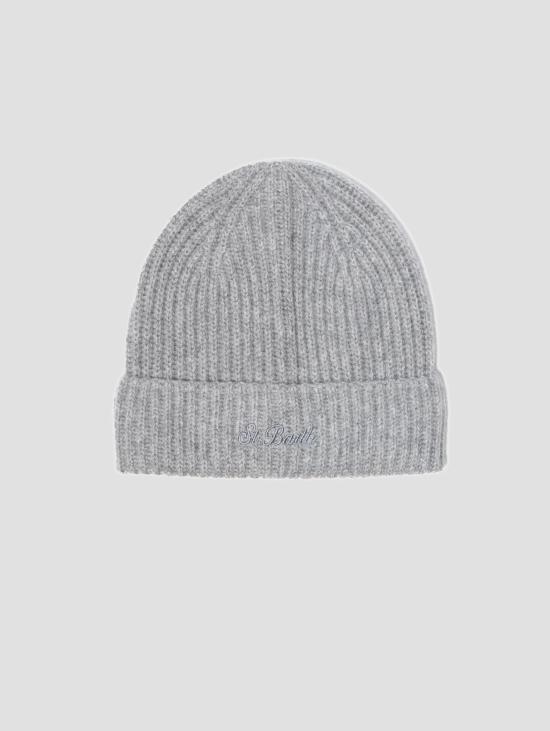 26FW 세인트바쓰 액세서리 캐시미어 그리지오 멜란지 소재의 Box Natale Uomo Cappello e Sciarpa - MC2 SAINT BARTH