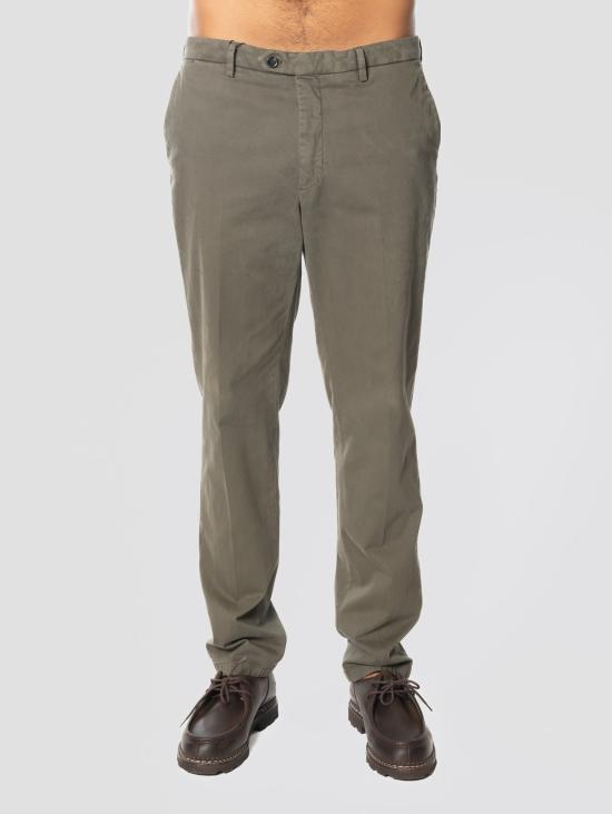 26FW 브릴리아1949 팬츠 Rasatello di Cotone Sartoriali Verde의 판탈로니