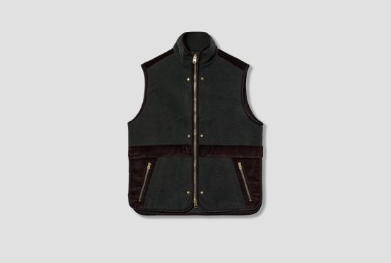 26FW 드레익스 베스트 CASENTINO 조끼 DR2A1W 26523-01 진한 녹색
