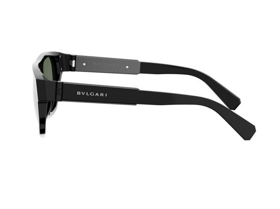 26SS 불가리 선글라스 블랙 Bv40072i 볼드 직사각형 아세테이트 - BVLGARI