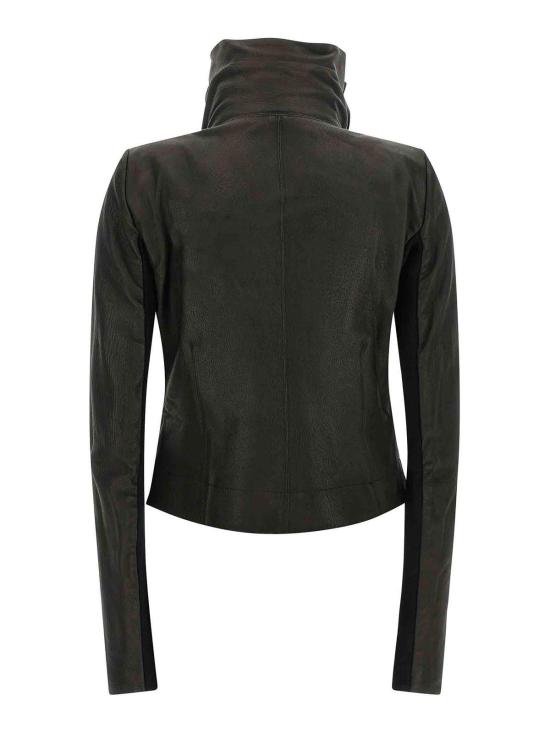  릭 오웬스 클래식 바이커 하이넥 집업 자켓 RP02F5708LBK09 BLACK - RICK OWENS