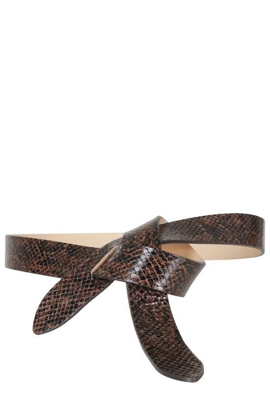 26FW 이자벨마랑 레체 타이 업 레더 벨트 CE011CFA D3B08A 099 Grey - ISABEL MARANT