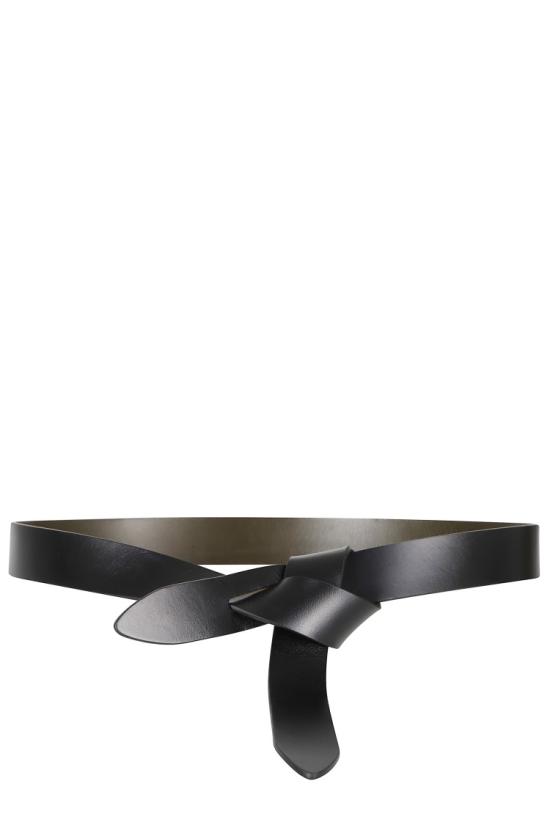 26FW 이자벨마랑 레체 타이 업 레더 벨트 CE011CFA A1B47A 099 Black - ISABEL MARANT