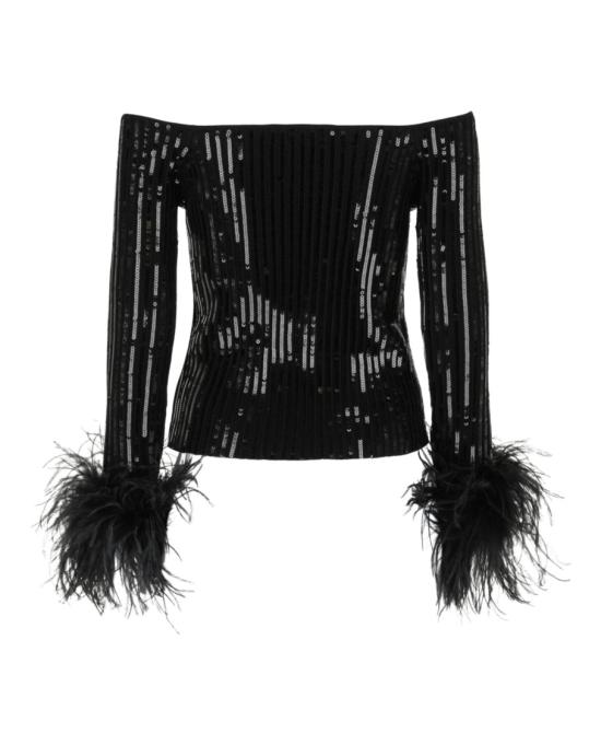  발렌티노 가라바니 니트웨어 1B3KC3 6R79A 0NO 00009 L Black - VALENTINO GARAVANI