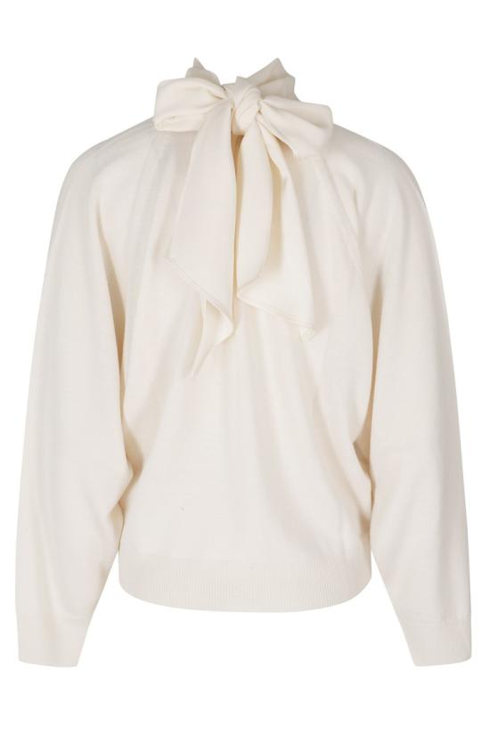26FW 세미쿠튀르 니트웨어 S6WA40 099 White - SEMI-COUTURE