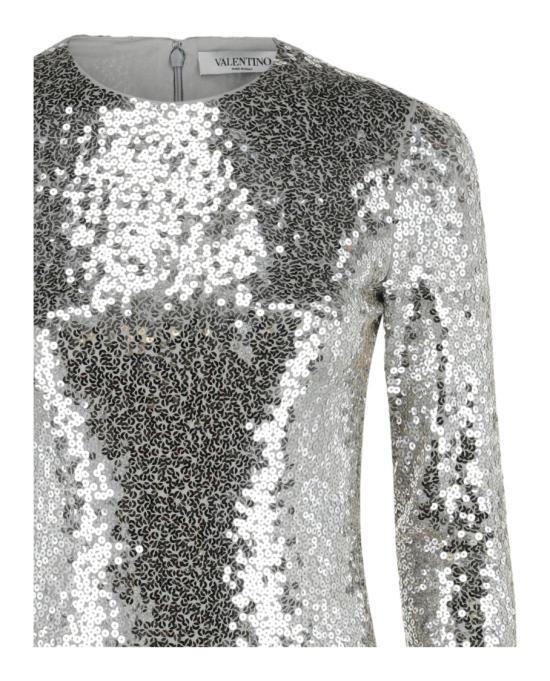  발렌티노 가라바니 탑 VB0MR0 0D6CJ S13 00025 2X Grey - VALENTINO GARAVANI