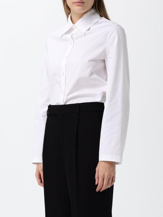 26FW 알라이아 셔츠 AA9C1030T611D 000 White - ALAIA