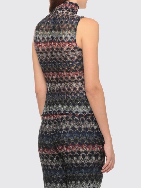 26FW 미소니 탑 DS26WK0KBR015P SMSPV Multicolor - MISSONI