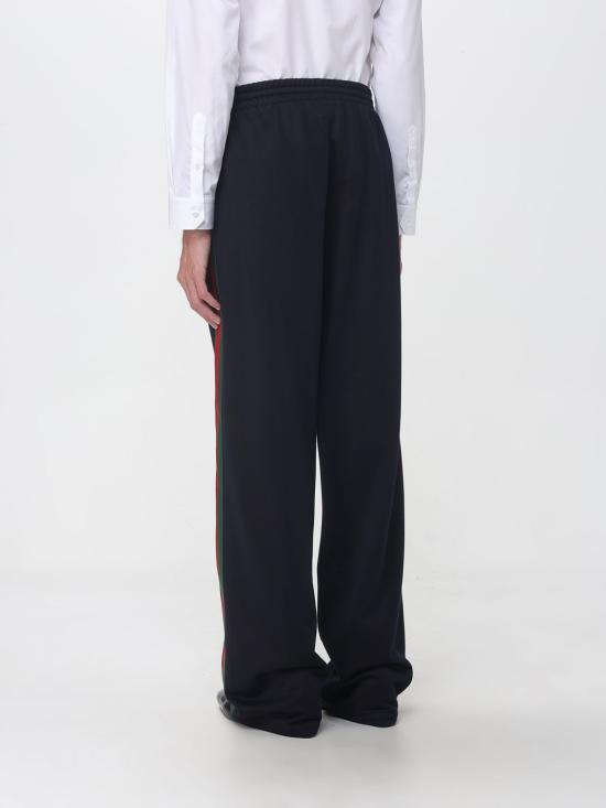 26FW 구찌 웹 스트라이프 실크 코튼 스포츠웨어 866170XJH0N 4816 Navy - GUCCI