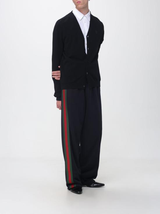 26FW 구찌 웹 스트라이프 실크 코튼 스포츠웨어 866170XJH0N 4816 Navy - GUCCI