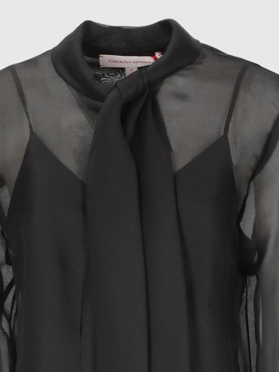 26FW 캐롤리나 헤레라 셔츠 F2611N226CRG 001 Black - CAROLINA HERRERA