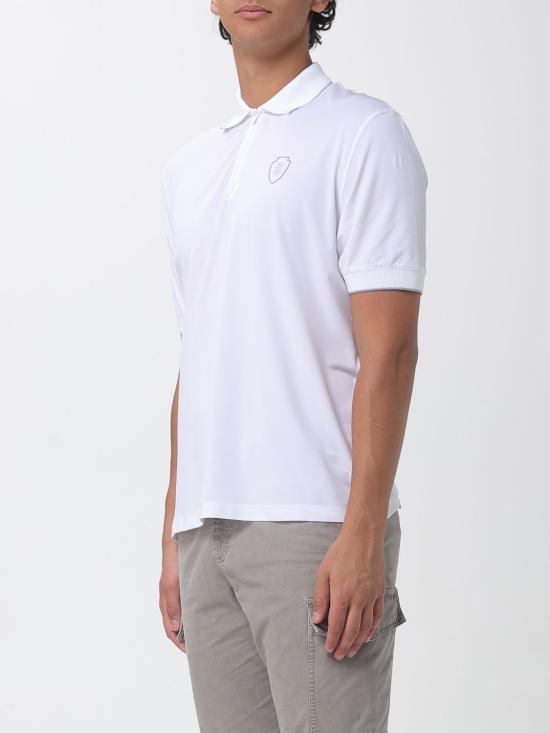 26FW 브루넬로 쿠치넬리 폴로 티셔츠 MW8641330F CCS47 White - BRUNELLO CUCINELLI