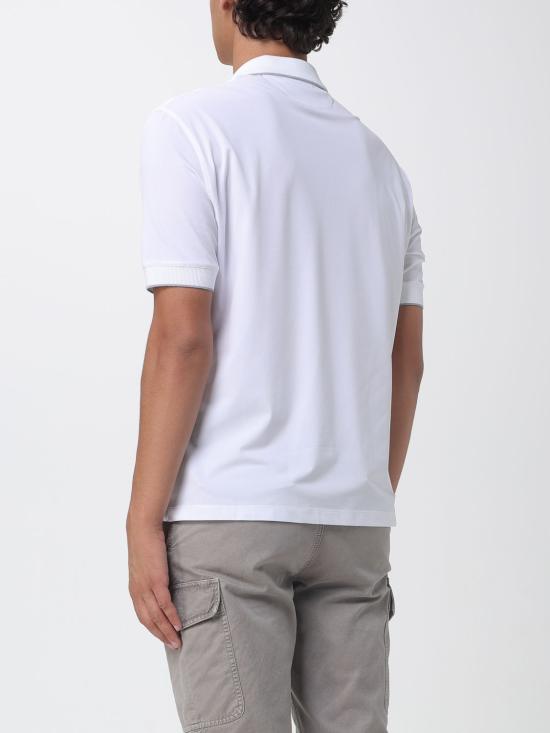 26FW 브루넬로 쿠치넬리 폴로 티셔츠 MW8641330F CCS47 White - BRUNELLO CUCINELLI