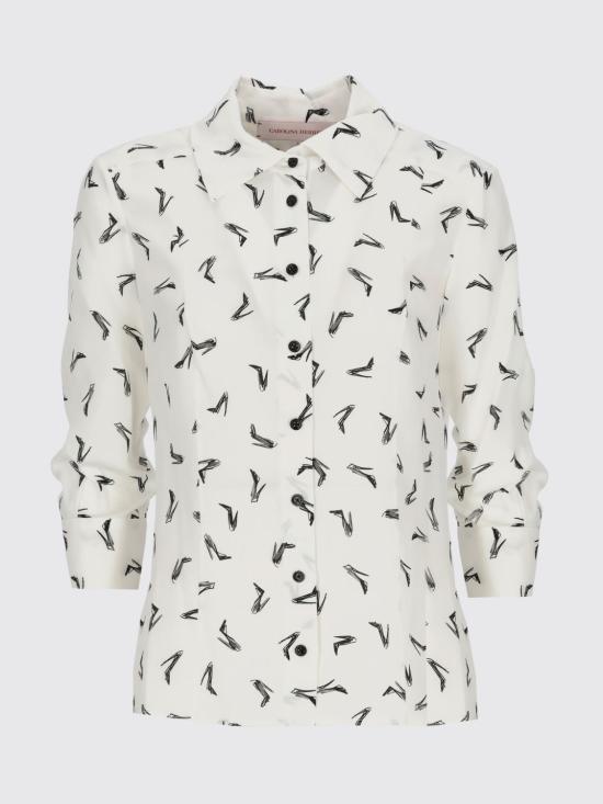 26FW 캐롤리나 헤레라 셔츠 F2611N204GGC 127 Ivory - CAROLINA HERRERA
