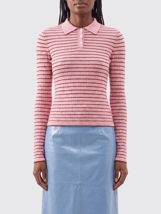 26FW 게스트 인 레지던스 폴로 티셔츠 W42611SF SPRBRNT Pink