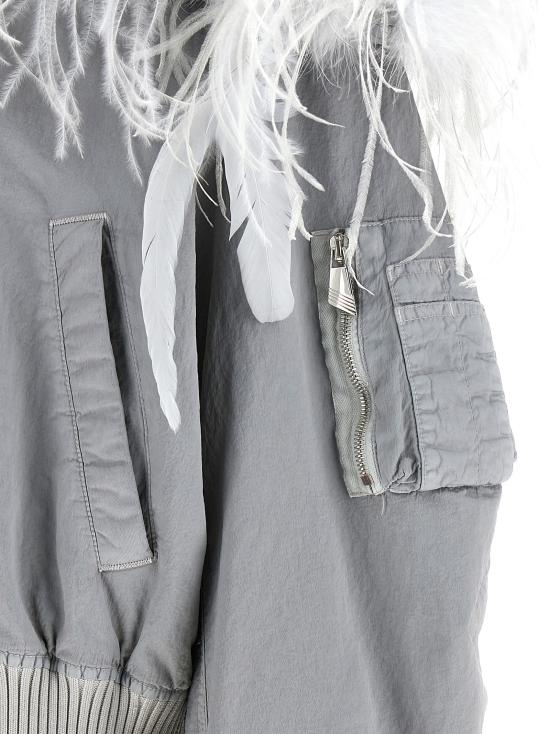 26FW 디 아티코 봄버 자켓 CAPWCB00132PAA140OD042 Gray - THE ATTICO