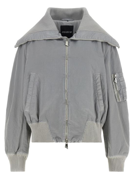 26FW 디 아티코 봄버 자켓 CAPWCB00132PAA140OD042 Gray - THE ATTICO