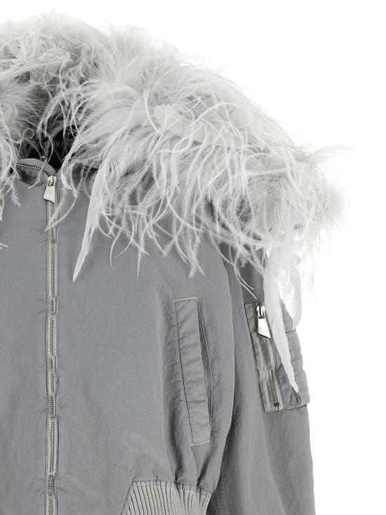26FW 디 아티코 봄버 자켓 CAPWCB00132PAA140OD042 Gray - THE ATTICO