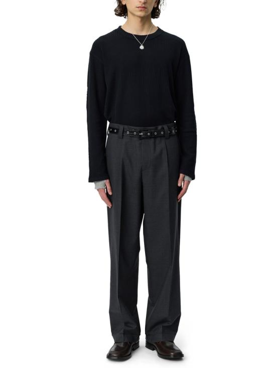26FW 엠에프펜 팬츠 M326024DARK GREY DRY WOOL Black