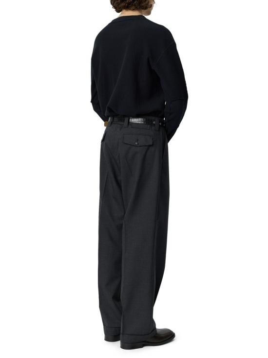 26FW 엠에프펜 팬츠 M326024DARK GREY DRY WOOL Black - MFPEN