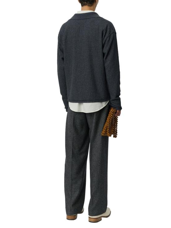26FW 엠에프펜 폴로 티셔츠 M326055GREY BOUCL RIB Black - MFPEN