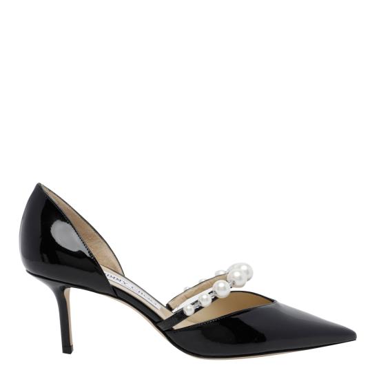 26FW 지미추 힐/펌프스 AURELIE 65 XKMBLACK WHITE