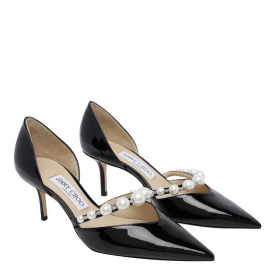 26FW 지미추 힐/펌프스 AURELIE 65 XKMBLACK WHITE - JIMMY CHOO