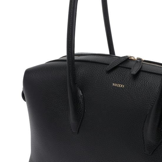 26FW 유제피 숄더백 BRIOCHE DUFFLE PEBBLE GRAIN LEATHERL034 BLACK - YUZEFI