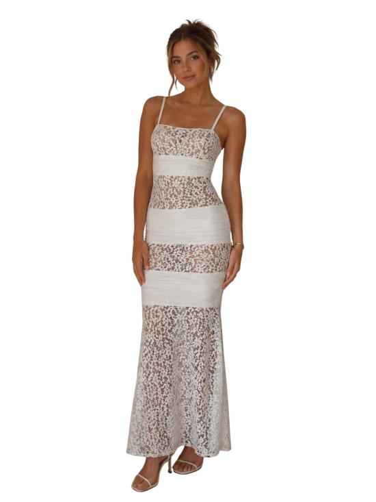 26FW 에르베레제 미디 원피스 HLC8577169 902 WHITE - HERVE LEGER