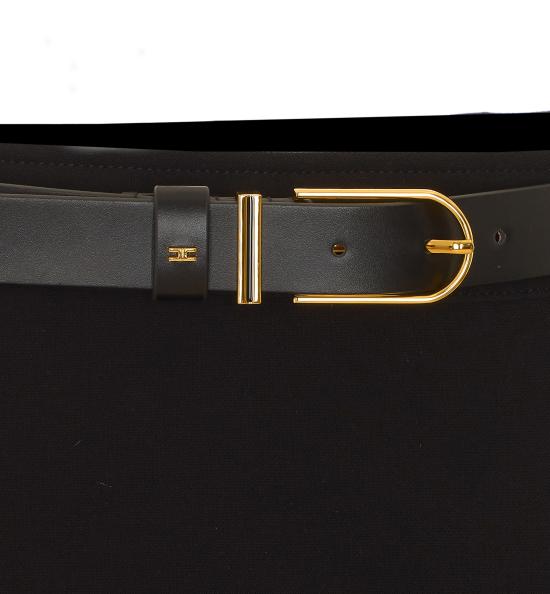 26FW 엘리자베타프랜치 미디 스커트 GO22067E2 110 BLACK - ELISABETTA FRANCHI