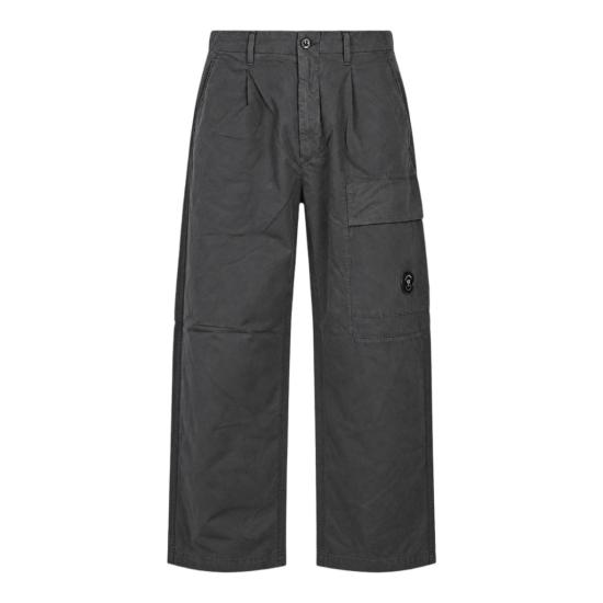 26FW 씨피 컴퍼니 마이크로 랩스 박시 플리츠 카고 팬츠 21CMPA111A110324G985 Black