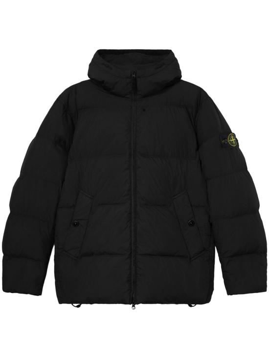 26FW 스톤 아일랜드 크링클 렙스 NY 패딩 재킷 L2S154100037 S0A23 V0029 BLACK
