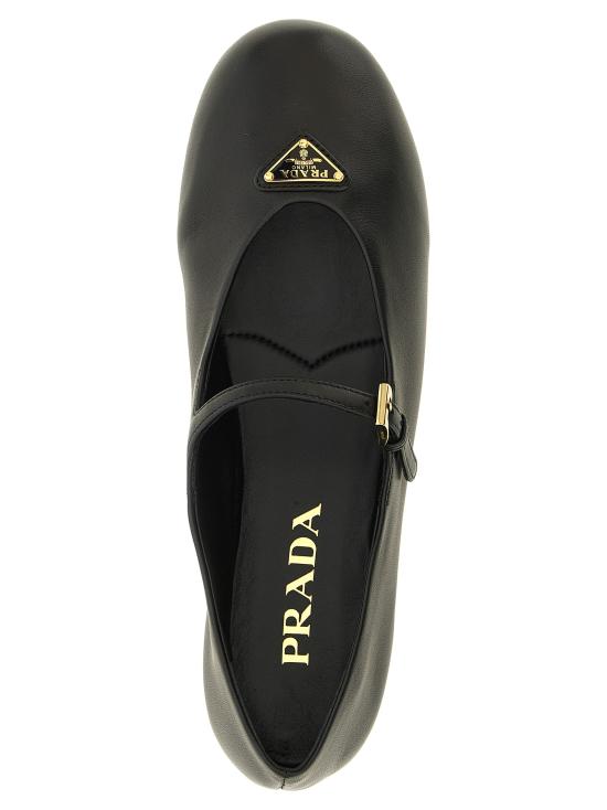 26FW 프라다 나파 레더 발레리나 1F793NFAA05038F0002 Black - PRADA