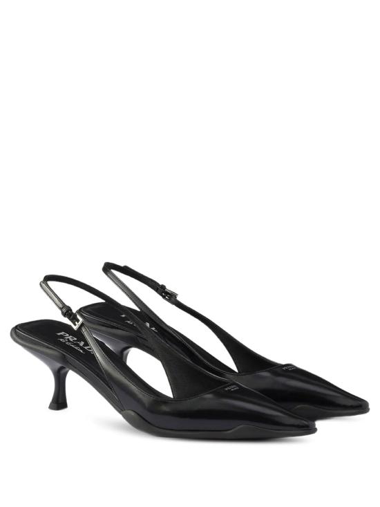 26FW 프라다 브러시드 가죽 슬링백 펌프스 1I659OF055 055 F0002 NERO - PRADA