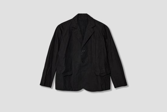 26FW 콩커스 수트 자켓 램블러 블레이저 - 코튼 드라이 왁스 / 블랙 AW-026-005