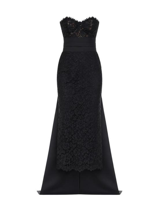 26FW MONIQUE LHUILLER 미디 원피스 T26306 49 BLACK