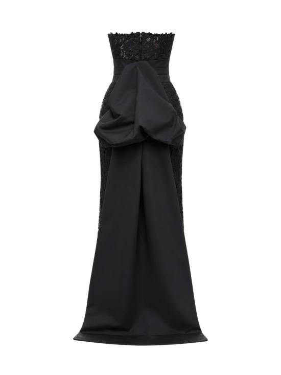26FW MONIQUE LHUILLER 미디 원피스 T26306 49 BLACK - OTHER BRANDS