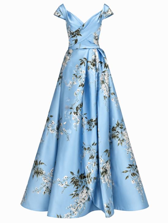 26FW MONIQUE LHUILLER 미디 원피스 26321 40 LIGHT BLUE