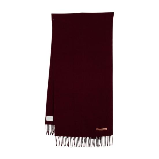 26FW 아크네 스튜디오 내로우 울 프린지 머플러 CA0210 AF6 BURGUNDY MELANGE DOM - ACNE STUDIOS