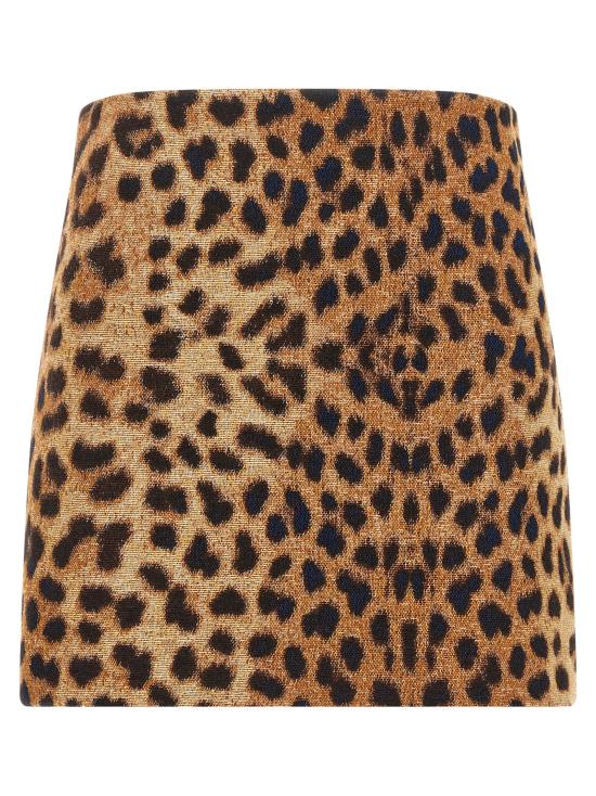 26FW 페데리카 보니파치 롱 스커트 GO001LEOPARDBEIGE Brown