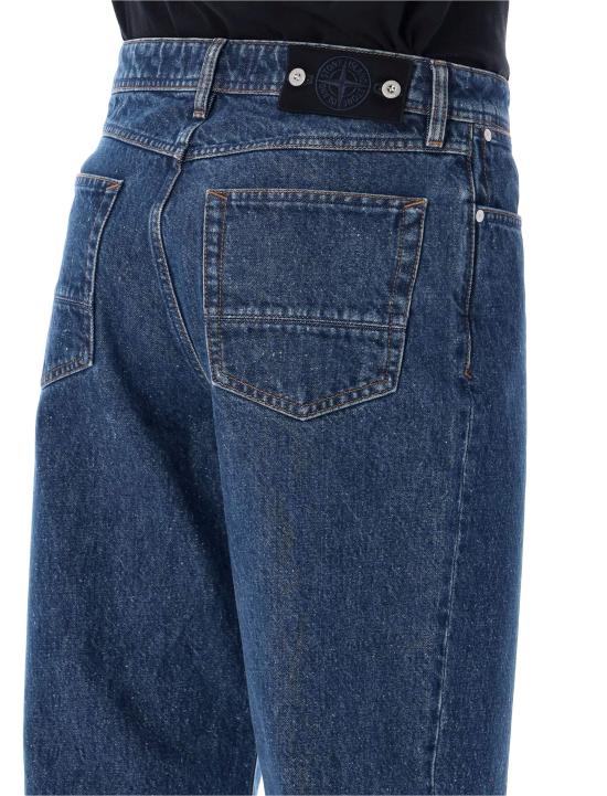 26FW 스톤 아일랜드 라이트 불 데님-TC 루즈핏 파이브 포켓 진 S14J100006S0J34 VJ202 MED BLUE WASH - STONE ISLAND