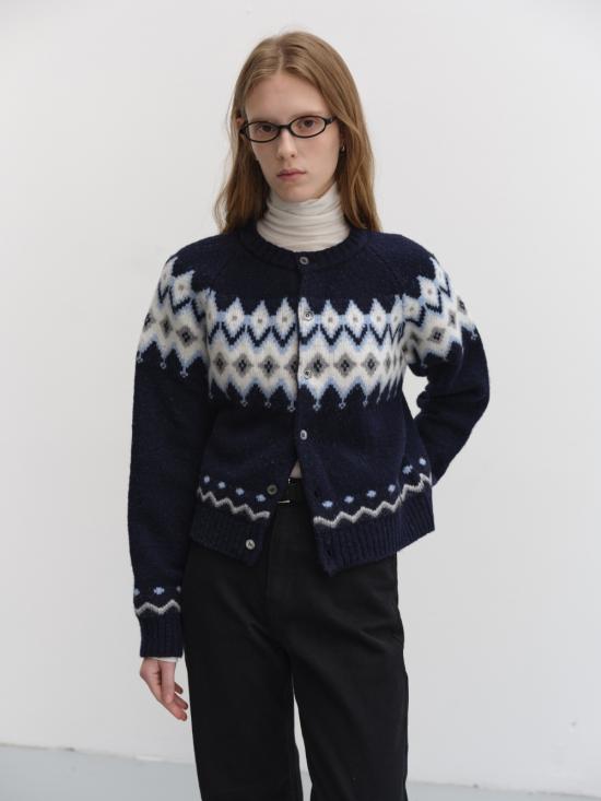 26FW 던스트 가디건 UDSW6D123 N2 BLUE - DUNST