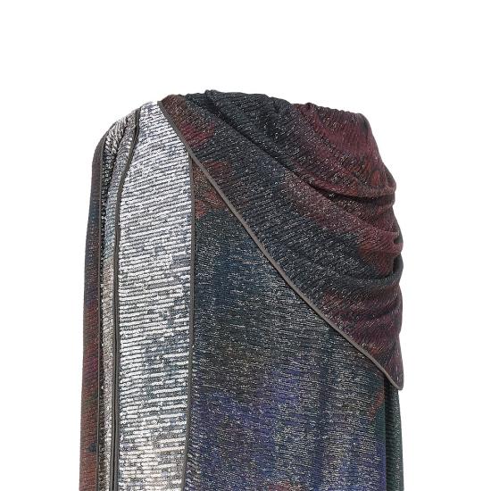 26FW 마르지엘라 프린티드 팔리에떼 드레이프 맥시 스커트 S51MI0017M20263 Multicolor - MAISON MARGIELA