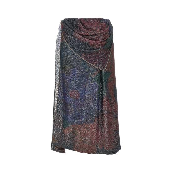26FW 마르지엘라 프린티드 팔리에떼 드레이프 맥시 스커트 S51MI0017M20263 Multicolor - MAISON MARGIELA