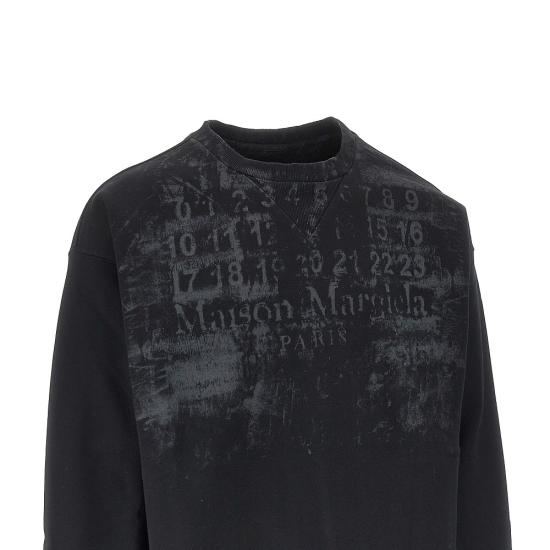 26FW 마르지엘라 넘버스 스웨트셔츠 S50GU0255S25503 Black - MAISON MARGIELA