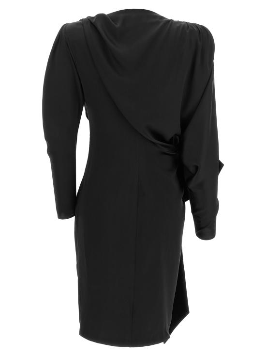 26FW 발망 미디 원피스 DR00000001510PA Black - BALMAIN