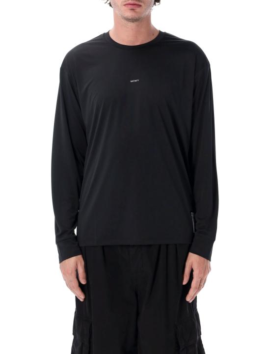 26FW 새티스파이 긴팔 티셔츠 11001 00001 BLACK DOM