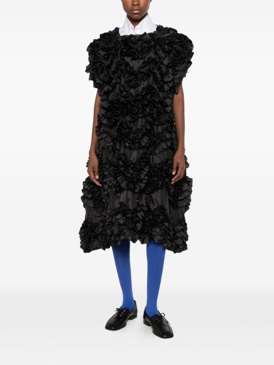 26FW 꼼마꼼마 숏 원피스 RRO001 BLACK - COMME COMME
