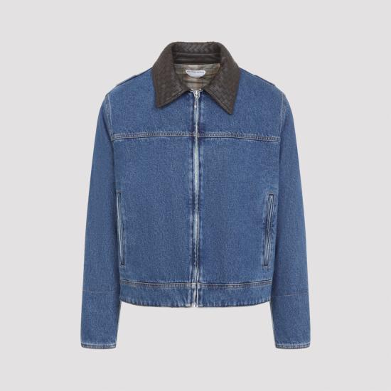 26FW 보테가베네타 데님 자켓 873081 V69P0 4300 MID BLUE DOM - BOTTEGA VENETA