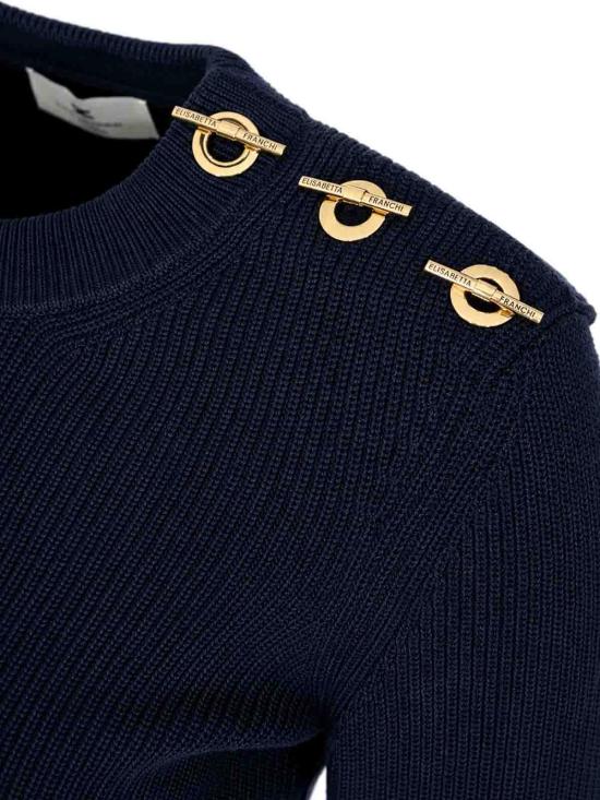 26FW 엘리자베타프랜치 민소매 티셔츠 MK02S66E2H88 BLUE - ELISABETTA FRANCHI